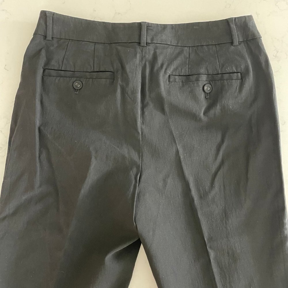Lord & Taylor Kelly Ankle Mid Rise Pants Black Sz 8 - Picture 7 of 10